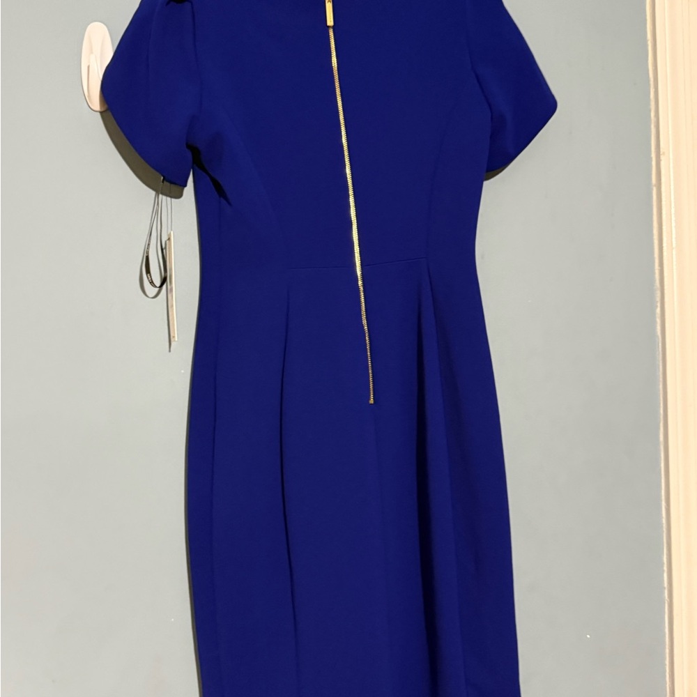 Calvin Klein Royal Blue Midi Dress - Picture 2 of 16